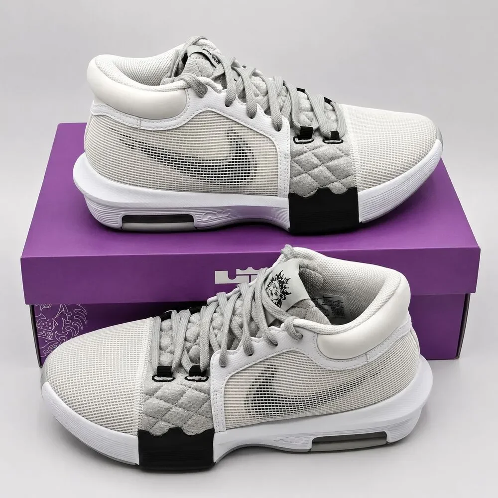 Nike LeBron Witness 8 Basketball Shoes White Light Smoke Grey Men’s 8.5 Women’s